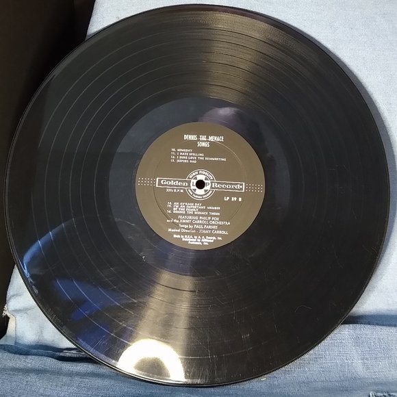 Dennis The Menace Songs Hank Ketcham Sandpiper Carroll Orchestra 1960 Vinyl Rec. - Picture 4 of 4